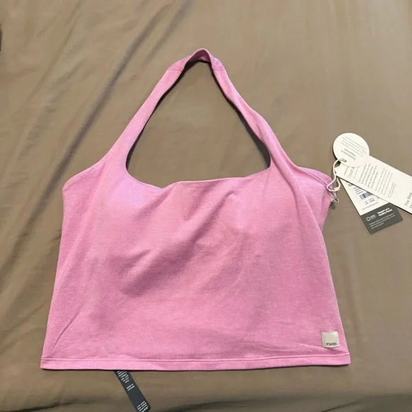 NWT Vuori halo halter AZALEA PINK HEATHER Size M - Picture 1 of 6